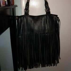 Black fringe Steve Madden bag!